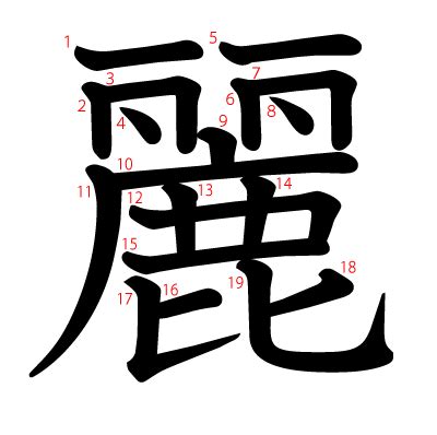 麗字|「麗」とは？ 部首・画数・読み方・意味